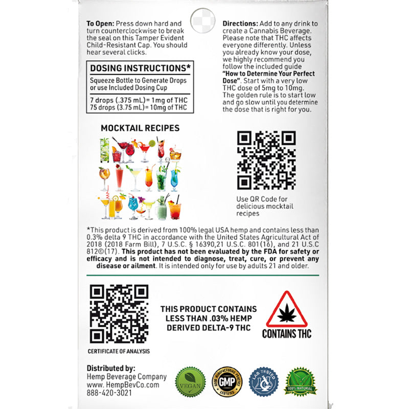 Hemp Beverage Moctkail Drink Creator